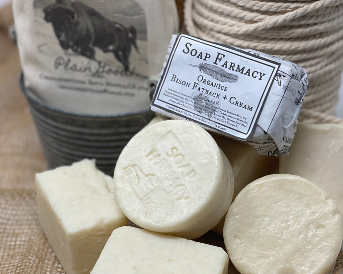 Goat Milk And Bison Tallow Soap, Buy 2 Get 1 Free 3 Pack, Creamy, Moisturizing