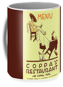 Saucy Coppa's Restaurant Menu San Francisco Mug