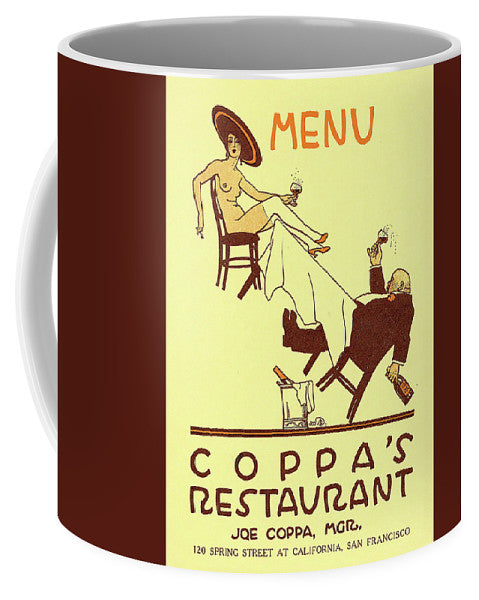 Saucy Coppa's Restaurant Menu San Francisco Mug