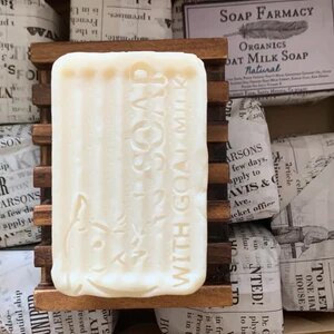 Goat Milk Soap Unscented Organic Bath Stash