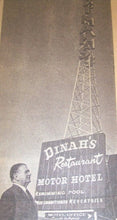 Dinah's Shack Menu Palo Alto 1950 Retro Farm House Dish Towel