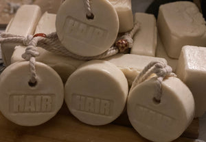 Coconut Milk Solid Shampoo Bar Soap On A Rope