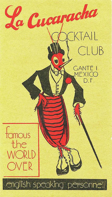 Retro Cockroach Cocktail Club Art Print